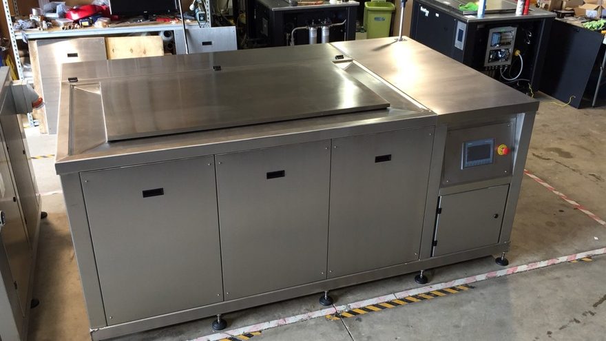 EVS machine set up for the two-bath ash cycle