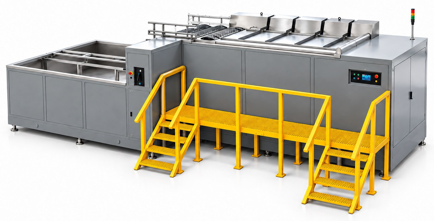 Misonics EVS 7000-PL heavy industrial ultrasonic tank — render