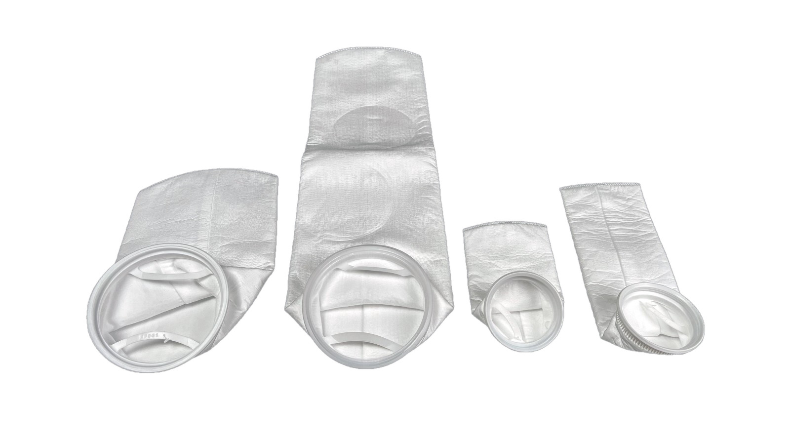 Needlefelt filter bag and moulded polypropylene collar