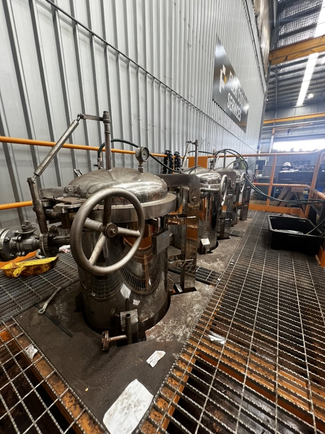 Housing, isolation valve and pipework at working height