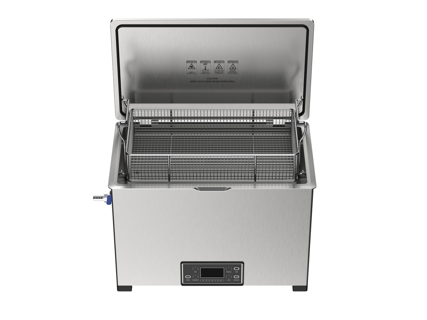Misonics MSX 30 benchtop ultrasonic cleaner, lid open