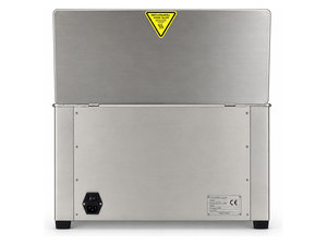 Misonics MSX 30 industrial ultrasonic cleaner — Rear — power inlet and drain