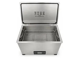 Misonics MSX 30 industrial ultrasonic cleaner — Looking into the tank — 490 × 235 mm working area