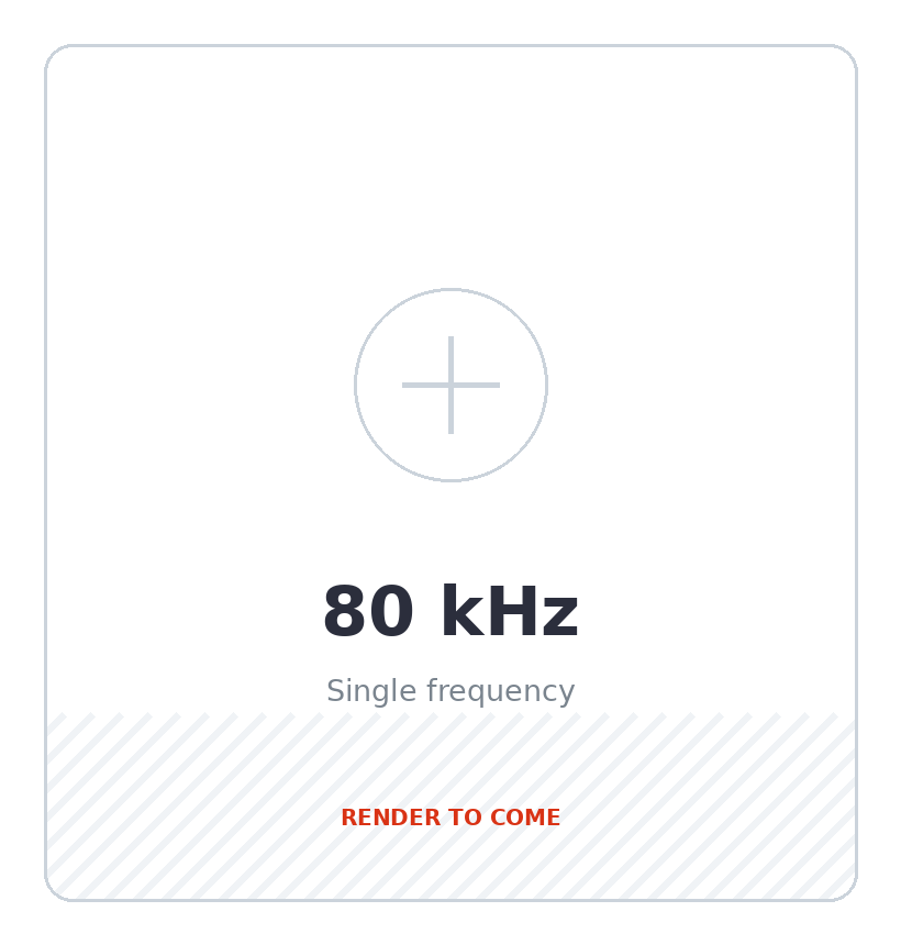 Single-frequency ultrasonic transducer element, 80 kHz