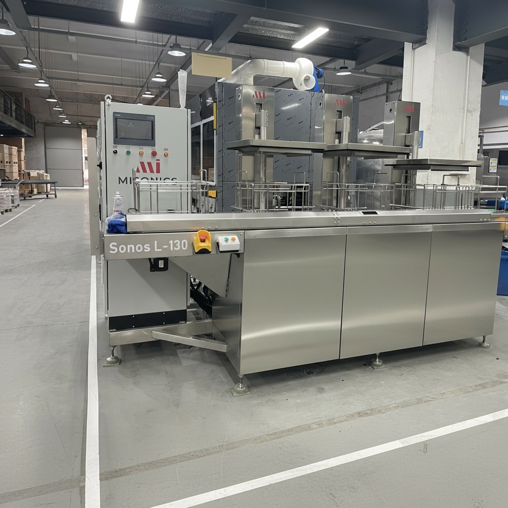 Multi-tank ultrasonic cleaning line installed and running