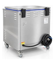 Misonics SonoWash industrial ultrasonic tank &mdash; Rear — cable entry, drain and services