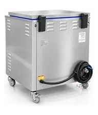 Misonics SonoWash industrial ultrasonic tank &mdash; Rear — cable entry, drain and services