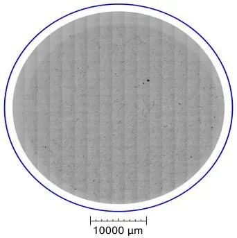 Filter membrane scan from the cleanliness analysis
