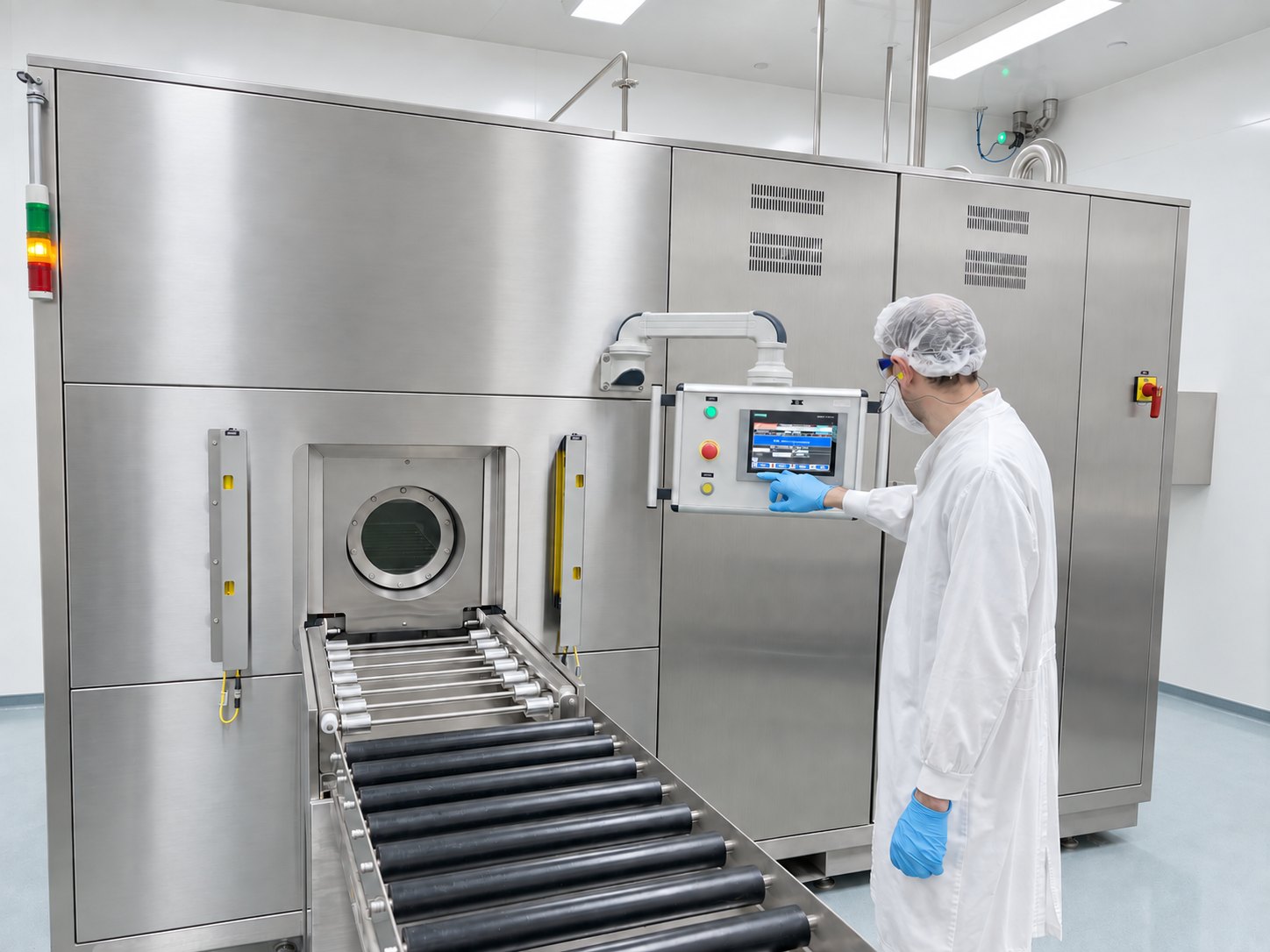 UltraWash — operator at the HMI